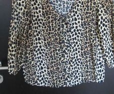 Mango ladies leopardskin blouse size small to medium