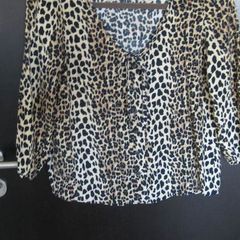 Mango ladies leopardskin blouse size small to medium