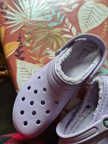 fur lined crocs