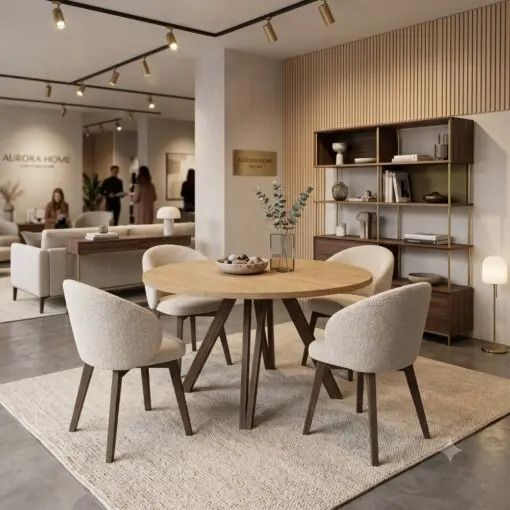 Sova Extendable Round Dining Table 180cm