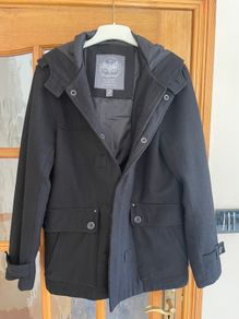 Men's Medium/Large Vintage Black Diesel Jacket/Coat with hood