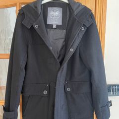 Men's Medium/Large Vintage Black Diesel Jacket/Coat with hood