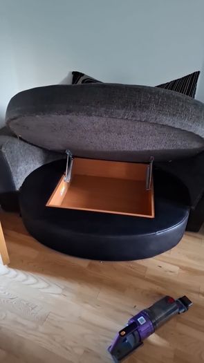 sofa with coffee table