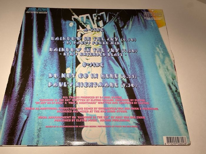 DJ Paul Elstak Rainbow In The Sky 1995 vinyl