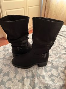 Boohoo Black Slouchy Boots - open to offers