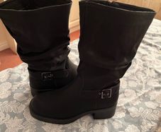 Boohoo Black Slouchy Boots - open to offers
