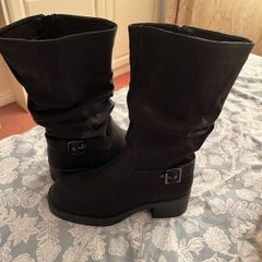 Boohoo Black Slouchy Boots - open to offers