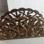 Vintage German Brass Napkin or Letter Holder Image 2