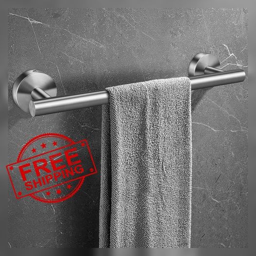NEW SALE | Towel Rail Stainless Steel Towel Holder Bath Towel Holder Towel Rail 12 Inches Silver