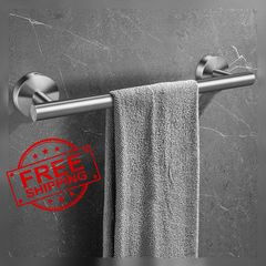 NEW SALE | Towel Rail Stainless Steel Towel Holder Bath Towel Holder Towel Rail 12 Inches Silver