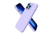 Liquid Silicone Shockproof Case For iPhone 13 Pro Max Luxury Soft Phone Cover Purple New - FHT4IP13PMLK