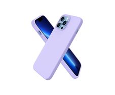 Liquid Silicone Shockproof Case For iPhone 13 Pro Max Luxury Soft Phone Cover Purple New - FHT4IP13PMLK