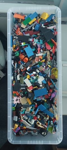 Assorted Lego pieces (box 1 - 15.6kg)