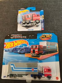 Hot Wheels Optimus prime Trans Formers set