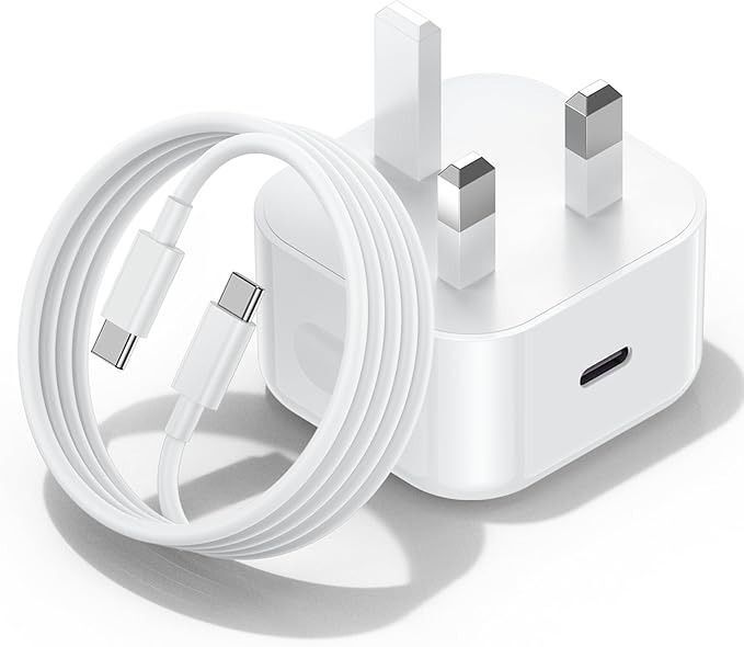 iPhone 16 15 Charger, 20W USB C Charger Plug, with 2M Fast Charging Cable, Fast Charger Plug for iPhone 16/15/15 Plus/15 Pro/15 Pro Max,iPad Air 5/4