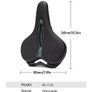 Bike Saddle Breathable Big Butt Cushion Leather Surface Seat Mountain MTB Hybrid Bicycle Shock Absorbing Hollow Cushion Image 4