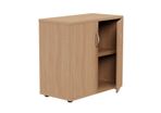 Lockable Bookcase H770mm - 2 Levels - Beech