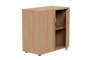 Lockable Bookcase H770mm - 2 Levels - Beech