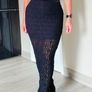 Brand new Black Frill Hem Lace Midi Skirt, NEW LOOK, SIZE 8 Image 5