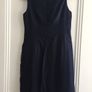 Ladies Navy Linen/Lace Dress: Size 8 (Fab for any occasion/work) Image 5
