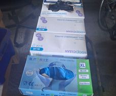 Vinyl disposable gloves large
