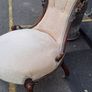Rare Antique Walnut Ladies Chair Image 5
