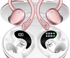 Wireless Earbuds, Bluetooth 5.3 Headphones Sport Wireless Headphones, HD Mic Noise Cancelling Earbuds, 48H Playback Wireless Earphones Dual LED Display, USB-C, IP7 Waterproof, for Running
