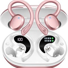 Wireless Earbuds, Bluetooth 5.3 Headphones Sport Wireless Headphones, HD Mic Noise Cancelling Earbuds, 48H Playback Wireless Earphones Dual LED Display, USB-C, IP7 Waterproof, for Running