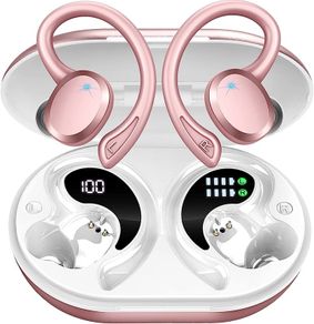 Wireless Earbuds, Bluetooth 5.3 Headphones Sport Wireless Headphones, HD Mic Noise Cancelling Earbuds, 48H Playback Wireless Earphones Dual LED Display, USB-C, IP7 Waterproof, for Running