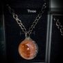 Sorceress Large Fire Quartz Orb Crystal Amulet Talisman Belcher Chain Necklace Witch Everyday Image 5
