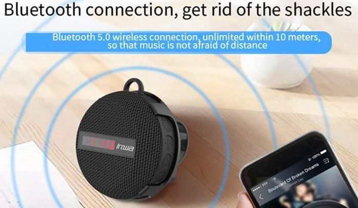 Smart Bluetooth Quick Display Speaker, Waterproof Cycling Speaker. New, unopened.