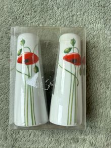 Poppy Salt and Pepper Shakers
