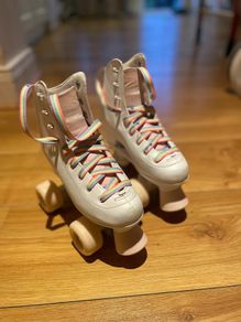 SFR Figure White Roller Skates (UK 2 / EU 34) - Almost NEW