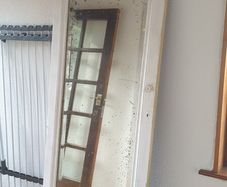 Antique Doors x2 80 euro each door. Antique Mirrored Dark wood ornate swag