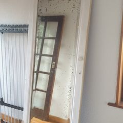 Antique Doors x2 80 euro each door. Antique Mirrored Dark wood ornate swag