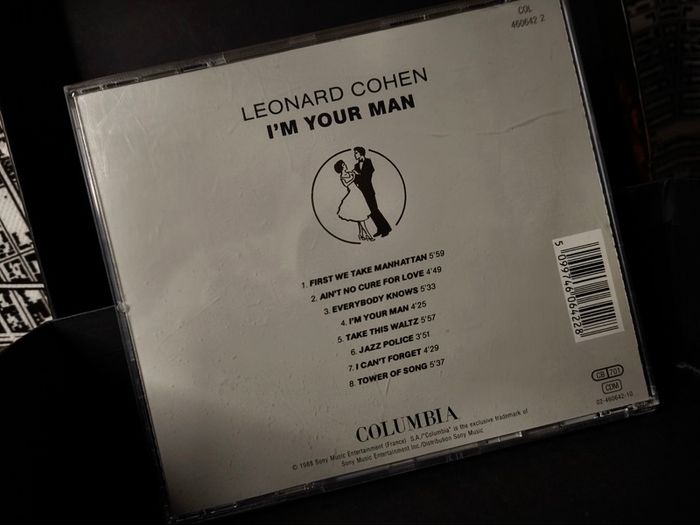 Leonard Cohen ! I'm Your Man ! CD ! 1988 !