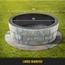 Fire Pit Ring/Liner Easy to Assemble Install Q235 Steel Outside Diameter 36" 42" 45" for Outdoor Camping Fishing Barbecue Image 4