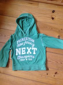 Age 2-3 NEXT Green Hooded Top