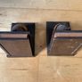 Vintage Normandie wood clog shoe bookends Image 3
