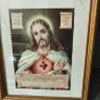 Pair of Jesus Sacred Pictures, Religious devotional items. Image 3