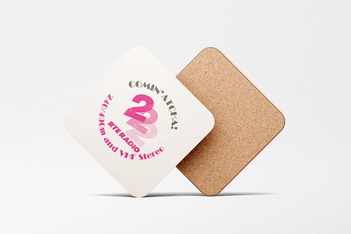 RTE Radio 2 Retro Coaster Round or Square