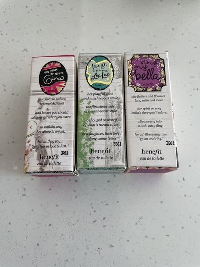 Limited Edition Benefit Gina Lee Bella Miniature Eau de Toilette Boxed