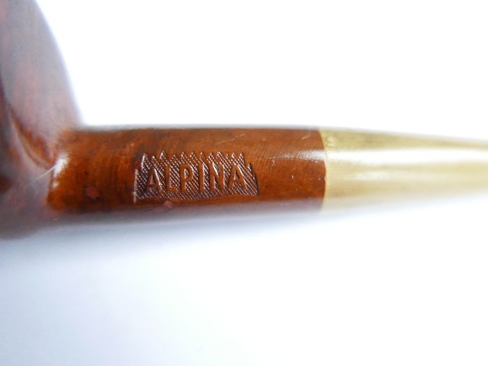 Vintage Alpina Horn Stem Pot Estate Pipe