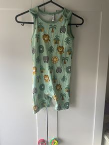 Maxomorra jungle playsuit romper dungarees
