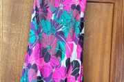 Floral Cowl Neck Beaded Dress Size 8