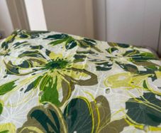 Green Floral Embroidered Fabric