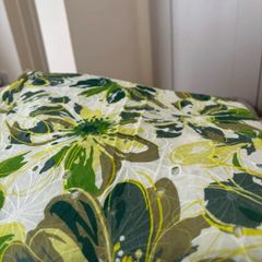 Green Floral Embroidered Fabric
