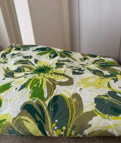 Green Floral Embroidered Fabric
