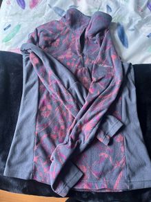 Brand new Columbia navy and multi fleece 1/4 zip