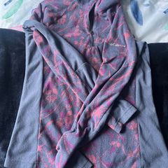 Brand new Columbia navy and multi fleece 1/4 zip